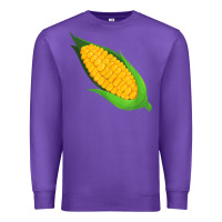 Purple corn costume funny halloween party thanksgiving kids t shirt Premium Sweatshirt - trangStudio