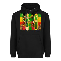 Black juneteenth brushstrokes Heavyweight Hoodie - BarkalooDesign