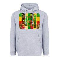 Heather Grey juneteenth brushstrokes Heavyweight Hoodie - BarkalooDesign
