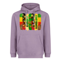 Lavender juneteenth brushstrokes Heavyweight Hoodie - BarkalooDesign