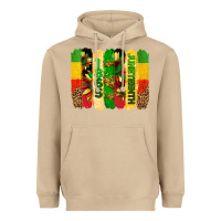 Mushroom juneteenth brushstrokes Heavyweight Hoodie - BarkalooDesign