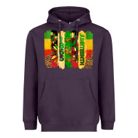 Plum juneteenth brushstrokes Heavyweight Hoodie - BarkalooDesign