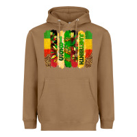 Toasted Coconut juneteenth brushstrokes Heavyweight Hoodie - BarkalooDesign