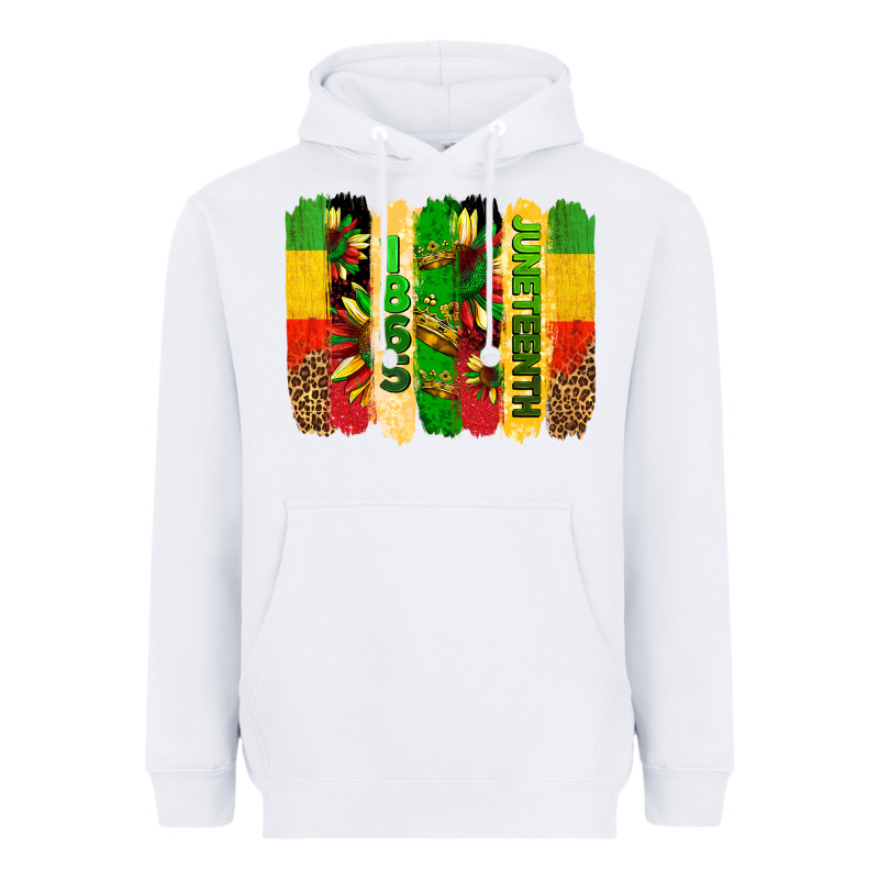 Juneteenth Brushstrokes Heavyweight Hoodie by BarkalooDesign | Teevron