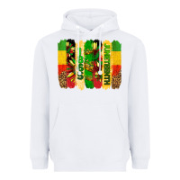 White juneteenth brushstrokes Heavyweight Hoodie - BarkalooDesign