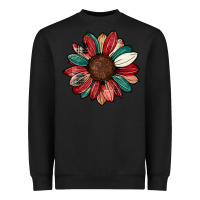 Black Christmas sunflower Heavyweight Sweatshirt - CowhideDigitalArt
