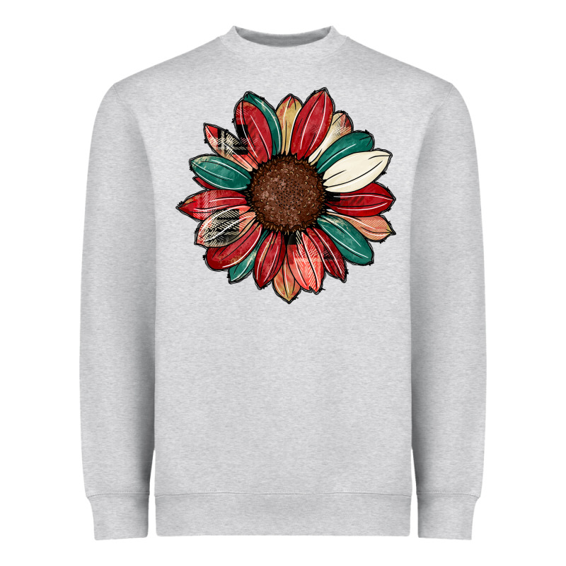 Christmas Sunflower Heavyweight Sweatshirt by CowhideDigitalArt | Teevron