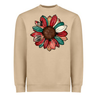 Mushroom Christmas sunflower Heavyweight Sweatshirt - CowhideDigitalArt
