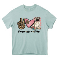 Arona peace love pug Heavy Core Tee - JahusDesignShop