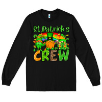 Black St. Patrick's Day crew Long Sleeve Tee - OliviaCreatesArt