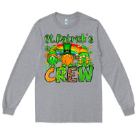 Heather Grey St. Patrick's Day crew Long Sleeve Tee - OliviaCreatesArt