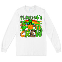 White St. Patrick's Day crew Long Sleeve Tee - OliviaCreatesArt