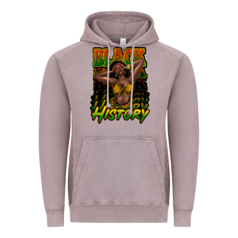 Black History Afro Woman Vintage Hoodie by HowdyJamesFarm | Teevron
