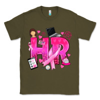Army Green breast cancer hr human resources Classic Tee - texasbilliewilder