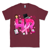 Burgundy breast cancer hr human resources Classic Tee - texasbilliewilder