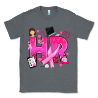 Charcoal Heather breast cancer hr human resources Classic Tee - texasbilliewilder