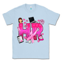 Dusty Blue breast cancer hr human resources Classic Tee - texasbilliewilder