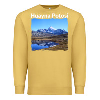 Antique Gold Bolivia Huayna Potosi Mountain Andes Art Premium Sweatshirt - trangStudio