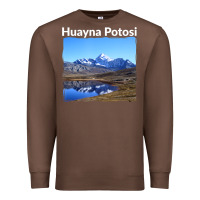 Chestnut Bolivia Huayna Potosi Mountain Andes Art Premium Sweatshirt - trangStudio
