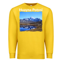 Lemon Bolivia Huayna Potosi Mountain Andes Art Premium Sweatshirt - trangStudio