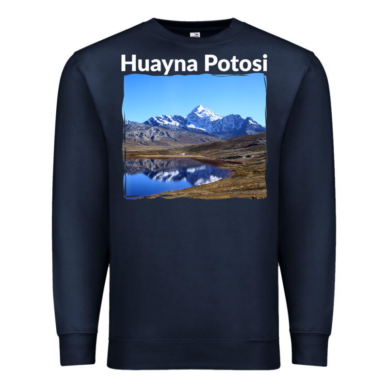 Bolivia Huayna Potosi Mountain Andes Art Premium Sweatshirt by trangStudio | Teevron