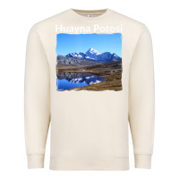 Sandshell Bolivia Huayna Potosi Mountain Andes Art Premium Sweatshirt - trangStudio