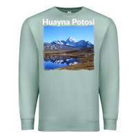 Seafoam Bolivia Huayna Potosi Mountain Andes Art Premium Sweatshirt - trangStudio