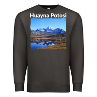 Smoke Bolivia Huayna Potosi Mountain Andes Art Premium Sweatshirt - trangStudio