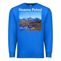 True Royal Bolivia Huayna Potosi Mountain Andes Art Premium Sweatshirt - trangStudio