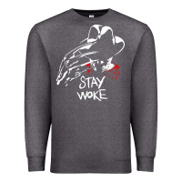 Charcoal Heather stay woke freddy krueger Premium Sweatshirt - trangStudio