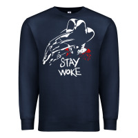 Navy stay woke freddy krueger Premium Sweatshirt - trangStudio