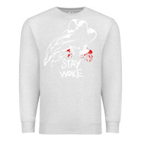 Oatmeal Heather stay woke freddy krueger Premium Sweatshirt - trangStudio