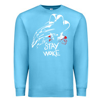 Ocean Blue stay woke freddy krueger Premium Sweatshirt - trangStudio