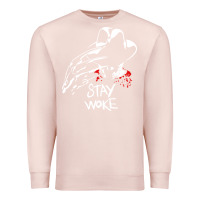 Pale Pink stay woke freddy krueger Premium Sweatshirt - trangStudio
