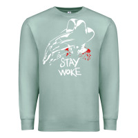 Seafoam stay woke freddy krueger Premium Sweatshirt - trangStudio