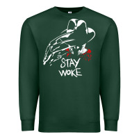 Sports Green stay woke freddy krueger Premium Sweatshirt - trangStudio