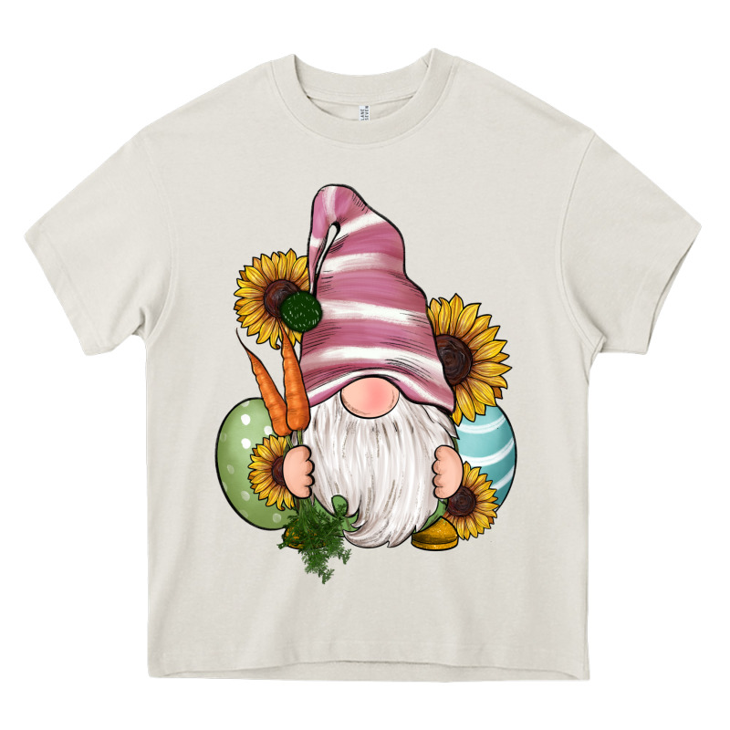 Easter Gnomes Egg Carrot Sunflowers Heavy Core Tee by RanaPortraitStore | Teevron