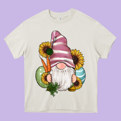 Easter Gnomes Egg Carrot Sunflowers Heavy Core Tee Designed By Ranaportraitstore