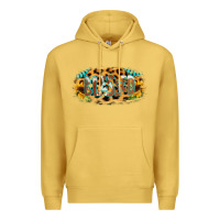Antique Gold Blessed Sunflower Gemstone Premium Hoodie - RanaPortraitStore