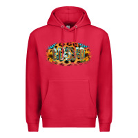 Cardinal Blessed Sunflower Gemstone Premium Hoodie - RanaPortraitStore