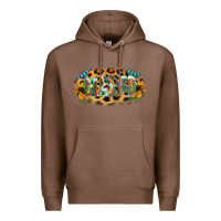 Chestnut Blessed Sunflower Gemstone Premium Hoodie - RanaPortraitStore