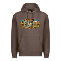 Coffee Blessed Sunflower Gemstone Premium Hoodie - RanaPortraitStore