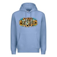 Colony Blue Blessed Sunflower Gemstone Premium Hoodie - RanaPortraitStore
