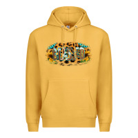 Mustard Blessed Sunflower Gemstone Premium Hoodie - RanaPortraitStore