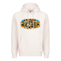 Pale Pink Blessed Sunflower Gemstone Premium Hoodie - RanaPortraitStore