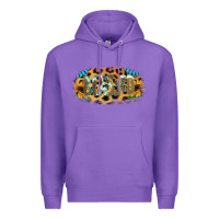 Purple Blessed Sunflower Gemstone Premium Hoodie - RanaPortraitStore