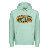 Seafoam Blessed Sunflower Gemstone Premium Hoodie - RanaPortraitStore