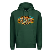 Sports Green Blessed Sunflower Gemstone Premium Hoodie - RanaPortraitStore