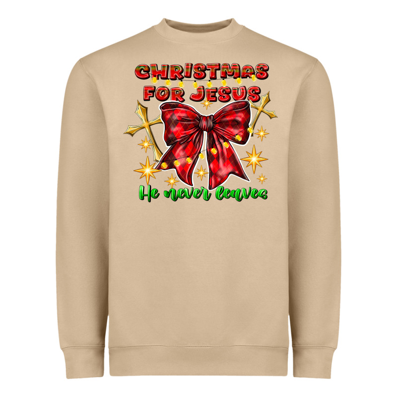 Festive Christmas Message With Crosses Heavyweight Sweatshirt by CowhideDigitalArt | Teevron