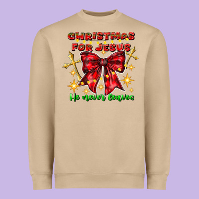 Festive Christmas Message With Crosses Heavyweight Sweatshirt Designed By Cowhidedigitalart